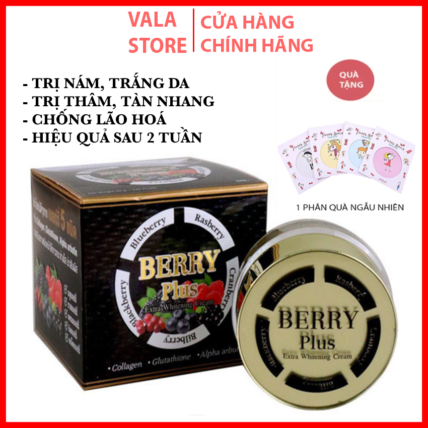 Kem Dưỡng Trắng Da 4K Berry Plus Extra Giảm Nám Tàn Nhang Cao Cấp Thiên Nhiên Thái Lan Hàng chuẩn thái