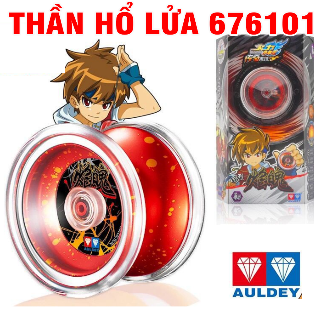 Đồ chơi con quay YOYO màu đỏ Thần Hổ Lửa cao cấp bằng nhựa cao cấp đồ chơi trẻ em 676106