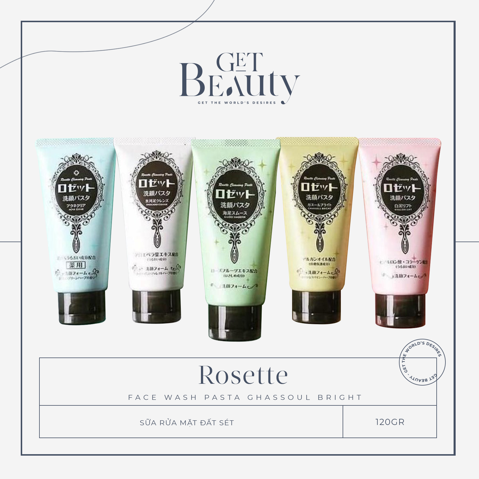 Sữa rửa mặt rosette face wash 120g