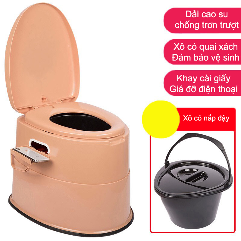Ghế bô vệ sinh cho người già, người bệnh, bà bầu chống trượt an toàn