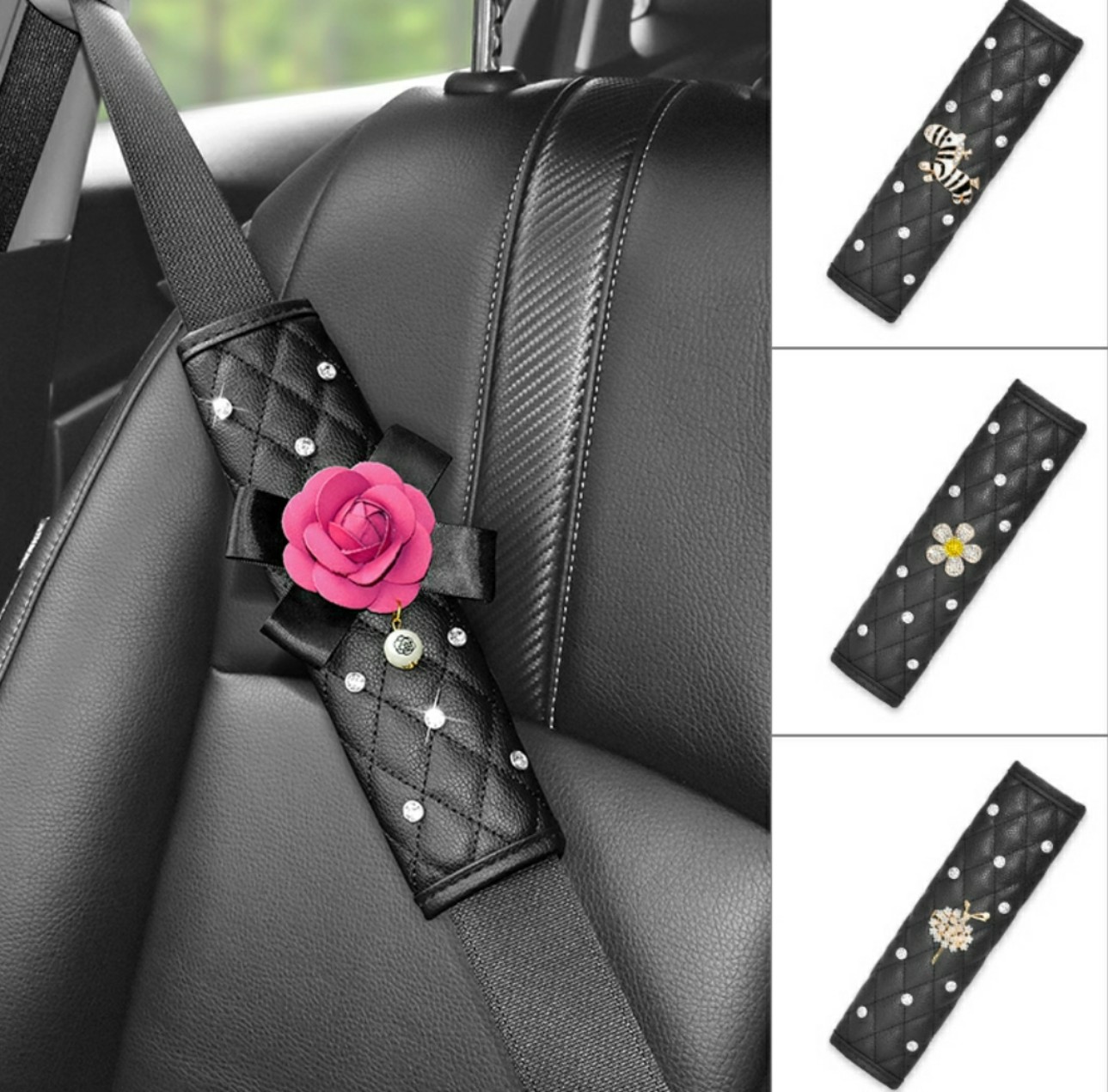 Bọc Dây Đai An Toàn Đính Đá Sang Trọng