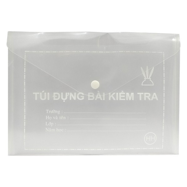 Combo 10 cái đựng bài kiểm tra cho học sinh - Bìa nhựa nút khổ A5