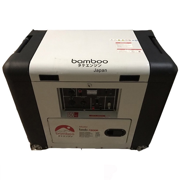 Máy phát điện chạy dầu 5kw bamboo 7800e chống ồn