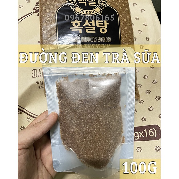 Đường đen Hàn Quốc chiết lẻ gói 100gr