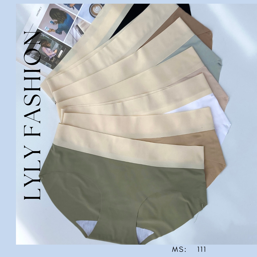 Set 10 quần lót nữ su đúc ép viền thiết kế lưng phối mẫu cao cấp