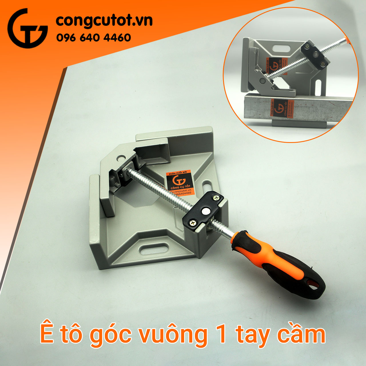 Bộ 2 chiếc eto kẹp góc vuông- vam góc vuông 1 tay cầm