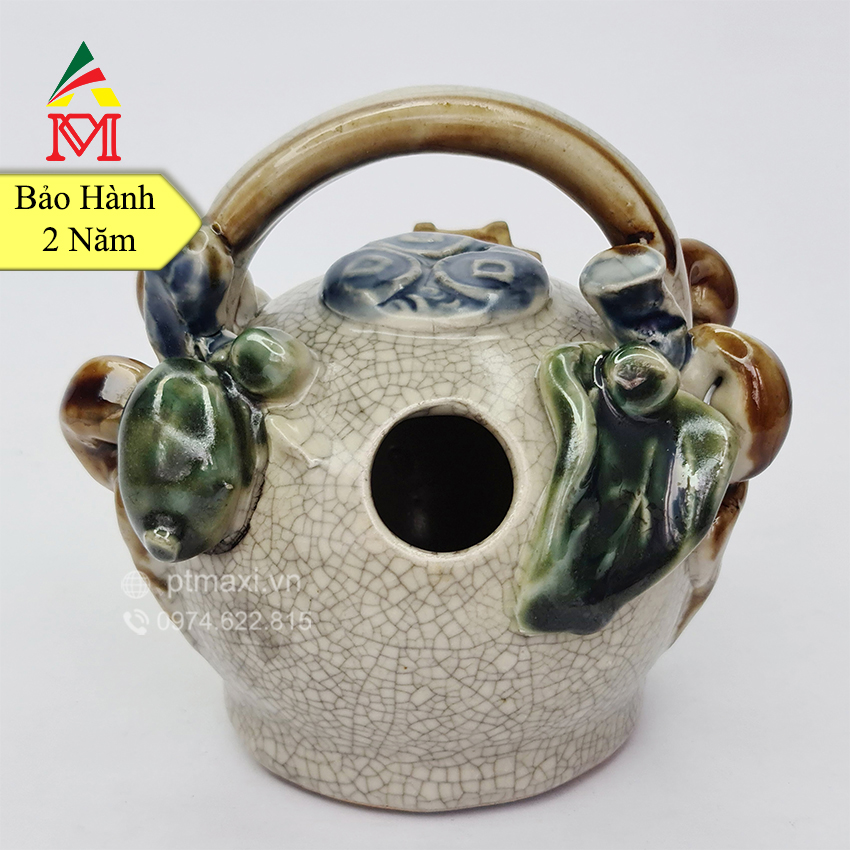 Bình Vôi Ăn Trầu Gốm Sứ Cao Cấp Tráng Men