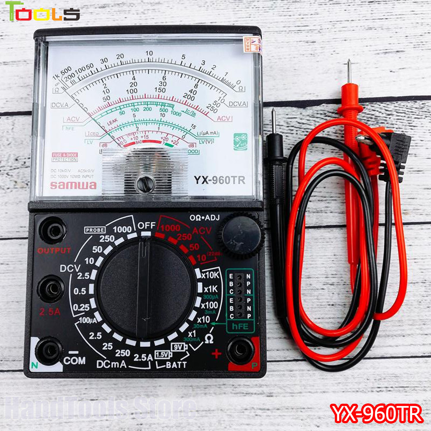 Đồng hồ đo Samwa YX-960TR, Đồng hồ vạn năng SAMWA, Đồng hồ đo điện vạn năng ( tặng kèm pin 9v và 1.5v)