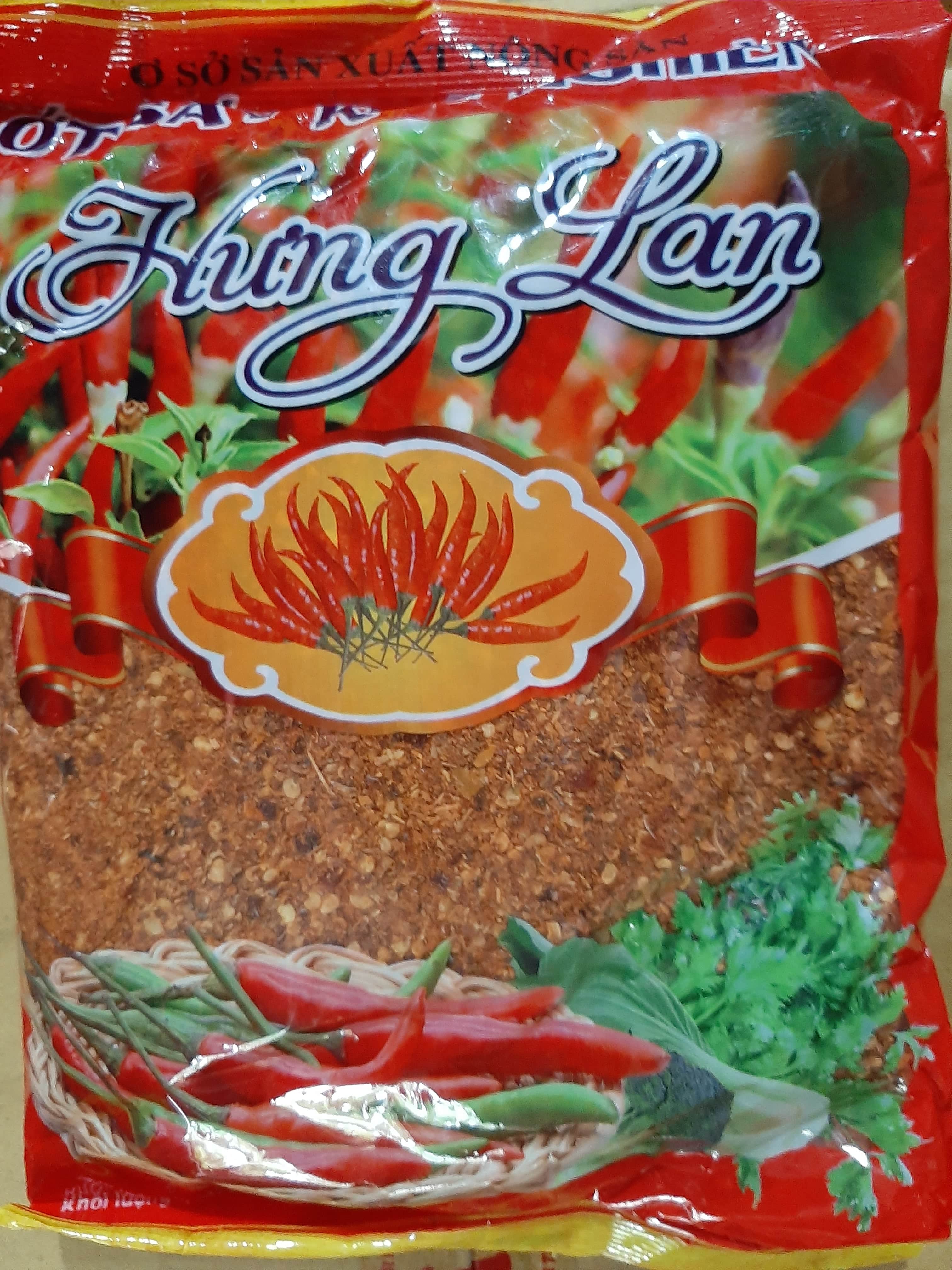 Ớt bột sấy khô Hưng Lan gói 500gr