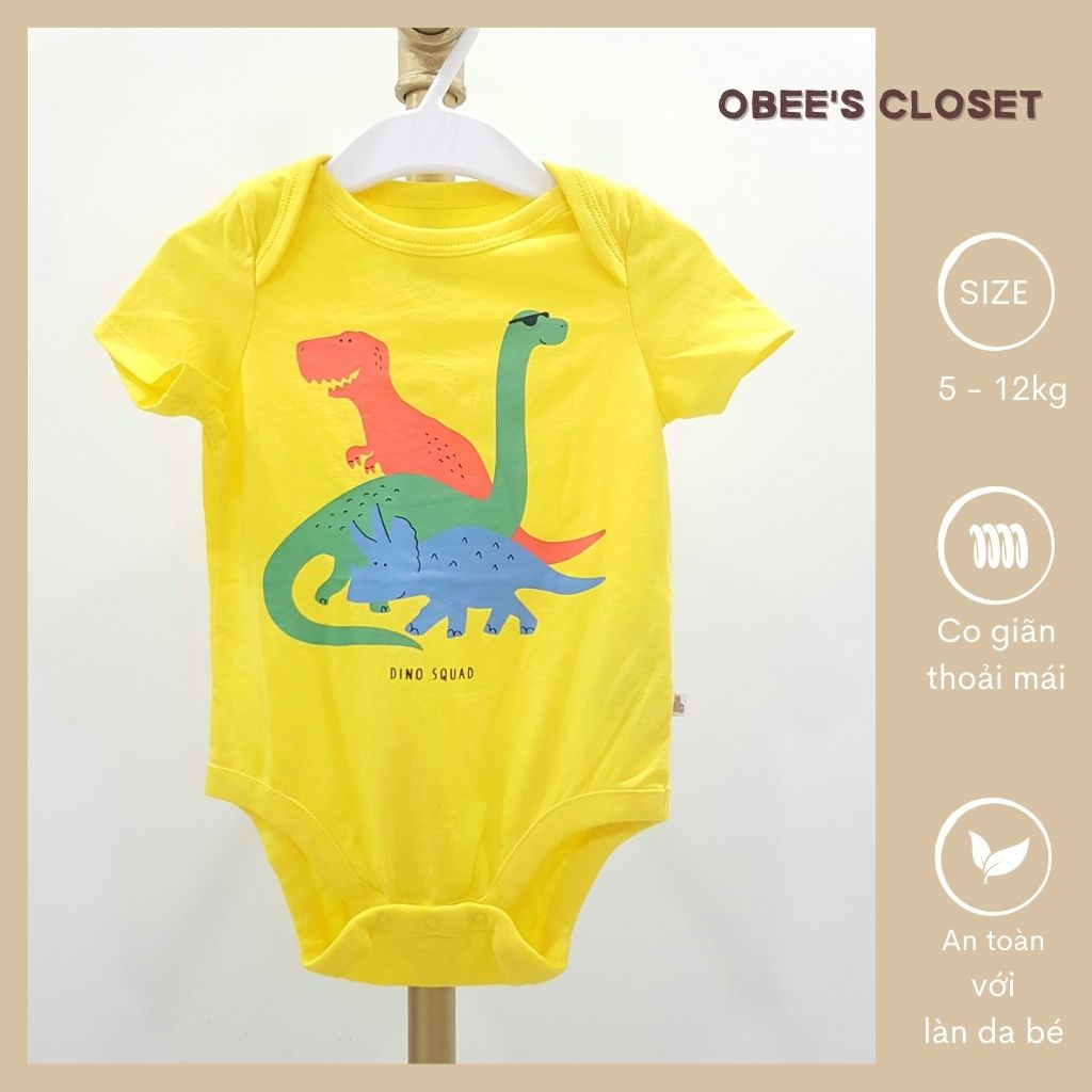 Bodysuit Body chip ngắn tay cho bé Bodysuit cánh tiên Obee Closet từ 5 - 12kg