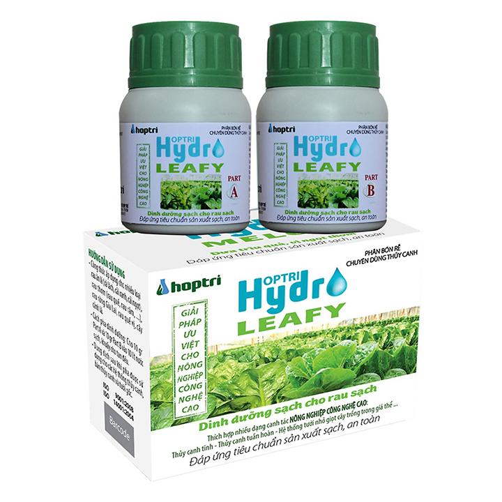 dung dịch dinh dưỡng trồng rau thủy canh rau ăn lá Hydro Leafy Cung cấp các chất dinh dưỡng đa, trung và vi lượng cần thiết cho các loại rau ăn lá, cây cảnh.