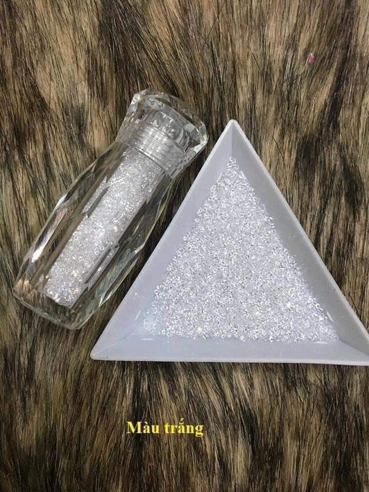ĐÁ RẮC SIÊU SÁNG TRANG TRÍ NAIL - TRẮNG - MÀU TRẮNG