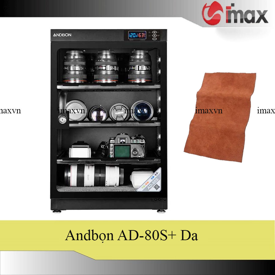 Tủ chống ẩm andbon ad-80s - công nghệ japan + tặng da cừu lau len