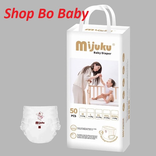 Tã/bỉm dán/quần mijuku m50/l50/xl50/xxl50 bịch 50 miếng