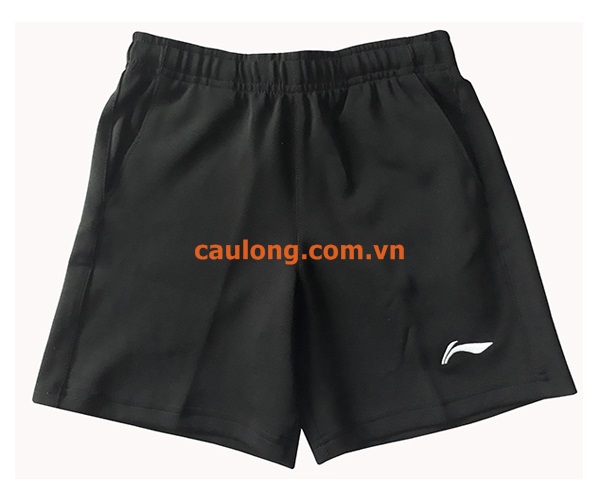 Quần short cầu lông nữ lining màu đen trơn