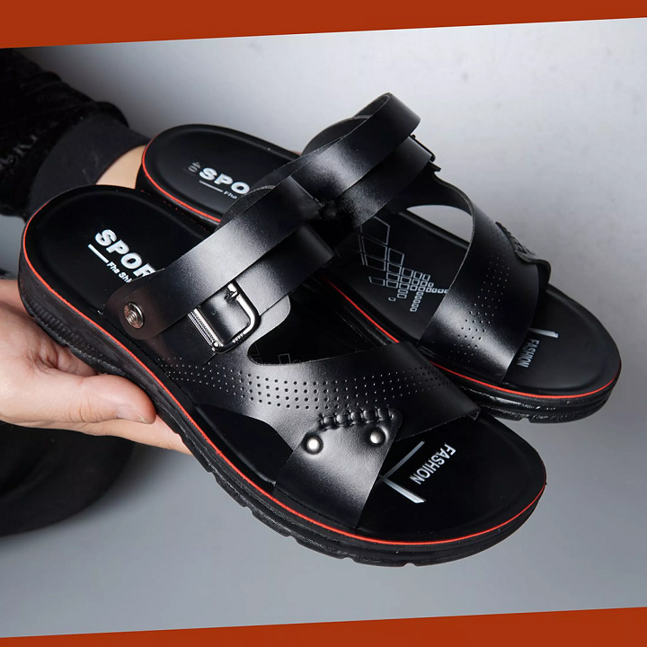 [ SALE 50% ] DÉP QUAI NGANG NAM , DÉP NAM, DÉP DA,DÉP DA NAM, DÉP NAM ĐẸP, DÉP NAM THỜI TRANG ,ĐẾ ĐÚC,HOT TREND - ABCD SHOP - COCO MANGO