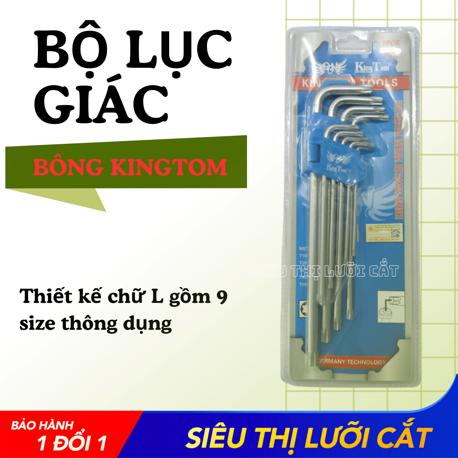Bộ lục giác bông kingtom