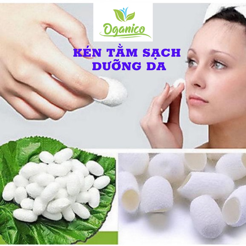 Kén tằm sạch rửa măt, massage, tẩy tế bào chết, dưỡng da tự nhiên
