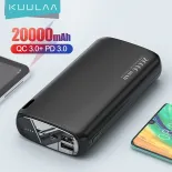 KUULAA Pin dự phòng 20000mAh Đầu ra USB kép Sạc nhanh QC3.0 PD LED Màn hình nguồn Pin bên ngoài Sạc nhanh cho iphone 12 Điện thoại di động Samsung Galaxy Huawei Xiaomi