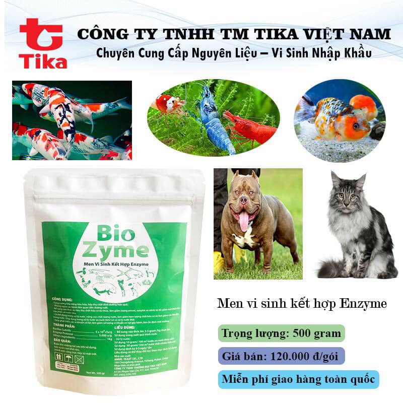 Men vi sinh sống bổ sung enzyme đậm đặc cho chó mèo tôm cá- byozyme gói 227gr