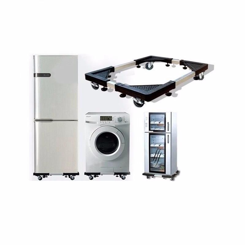 Giá kệ để máy giặt, tủ lạnh có bánh xe di chuyển thông minh, chiều dài và chiều rộng kệ có thể điều chỉnh kích thước, Chân đỡ kệ tủ lạnh, máy giặt sử dụng cho tất cả các loại tủ lạnh, máy giặt kích cỡ khác nhau