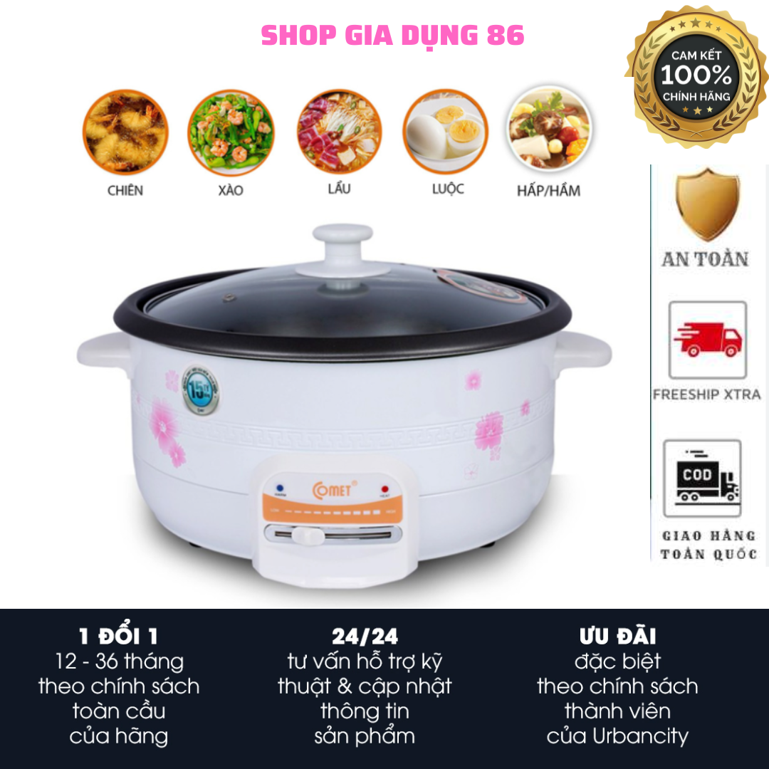 Chảo lẩu hấp comet cm7731