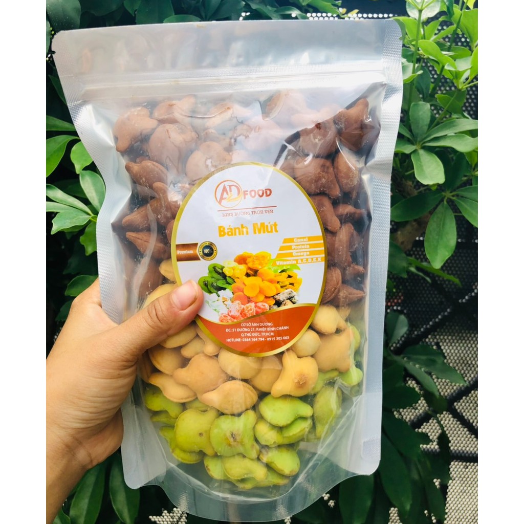 Bánh gấu nhân kem mix đủ vị túi 500g