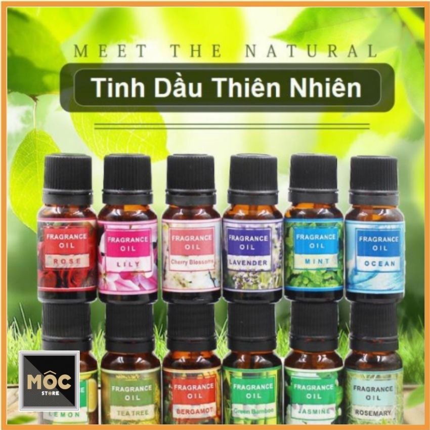 Tinh dầu thiên nhiên 10ml, tinh dầu chanh sả, nhiều hương nhiều mùi giúp bạn thư giãn,  Xông Phòng Thiên Nhiên