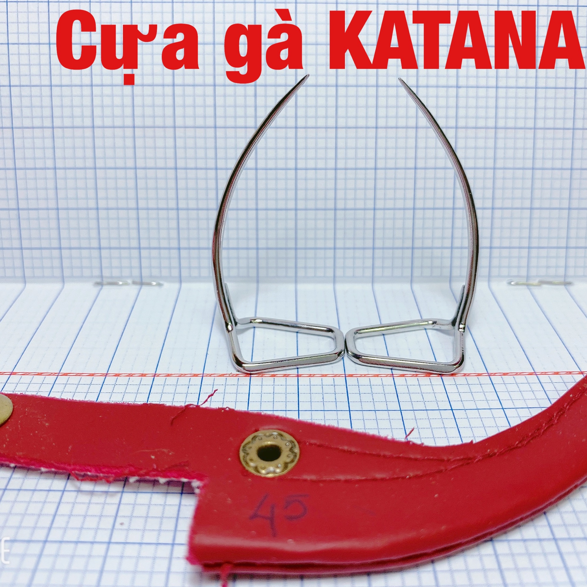 [HCM]Cựa gà tre thông kim thép Mỹ 45