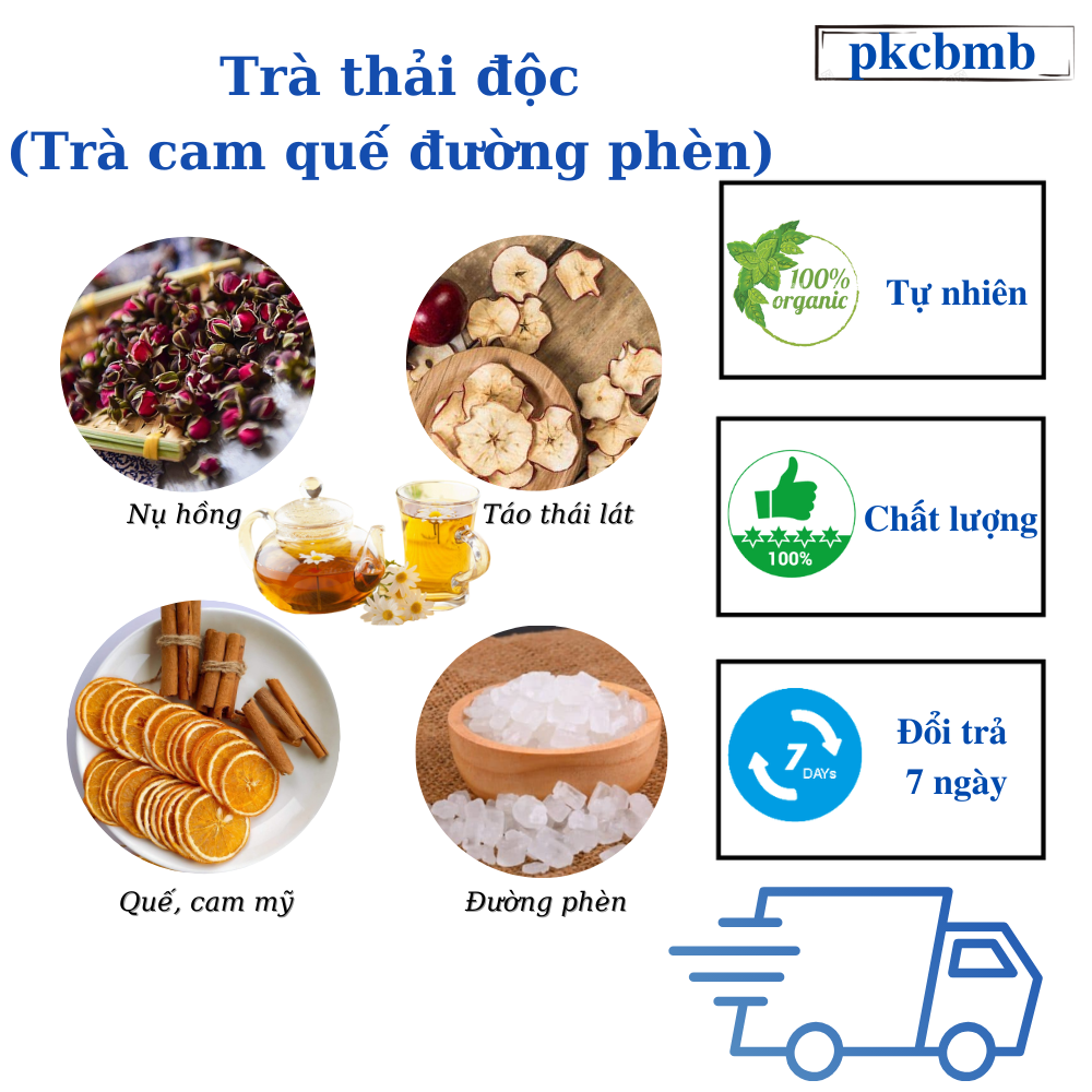 Trà thải độc set 10 gói, 20 gói, 30 gói