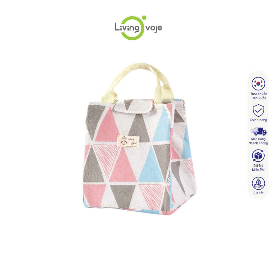 Túi giữ nhiệt, túi đựng cơm tiện lợi Kích thước 23x13x22cm