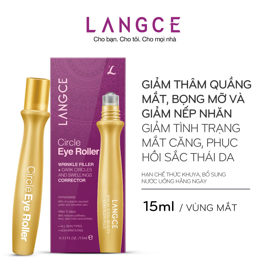 THANH LĂN MẮT 4D TINH CHẤT LÀM ĐẸP DA COLLAGEN+ 15ml LANGCE