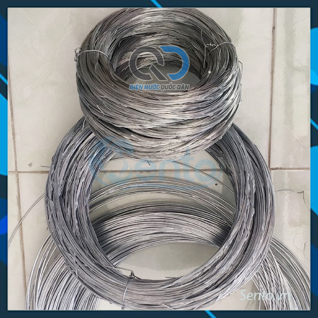 Dây kẽm dạng khoanh 1ly - 1.5ly - 2ly làm dàn cho dây leo, uốn cây cảnh, làm dây phơi