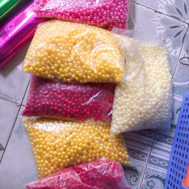 100g hạt trai trang trí oản, trang trí hoa, làm đồ hanmade
