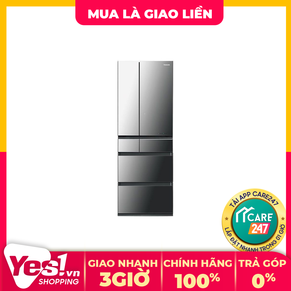 Tủ lạnh panasonic inverter 589 lít nr-f603gt-x2 - bảo hành chính hãng - voucher 10% lên đến 800k