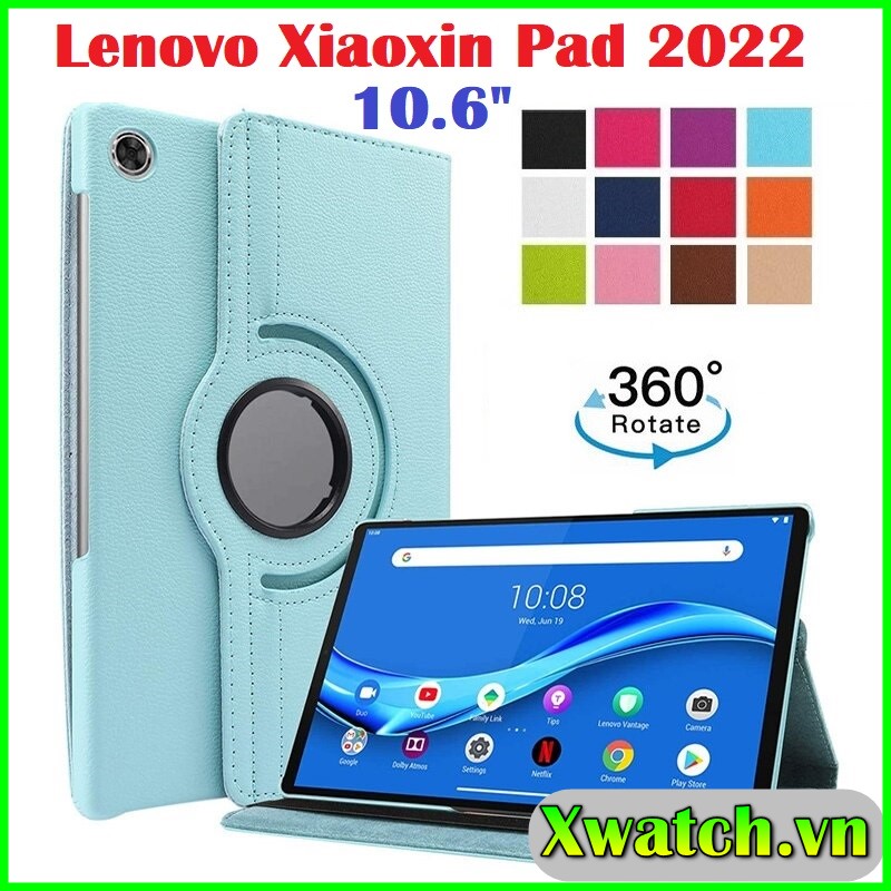 Bao da xoay thông minh Cho Lenovo Xiaoxin Pad 2022 / Lenovo Tab M10 Plus Gen 3 10.6" Model TB- 125F TB- 128F