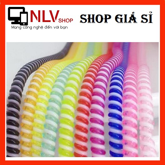 Nlvshop dây quấn cáp điện thoại 2 màu bảo vệ