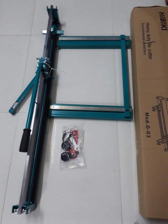 Máy cắt gạch siêu cứng bàn đẩy Hibiki 55100 cắt 1 mét xuất xứ Thái lan, thanh dần 15mmx 45mm mạ bóng.- Shop Thao my