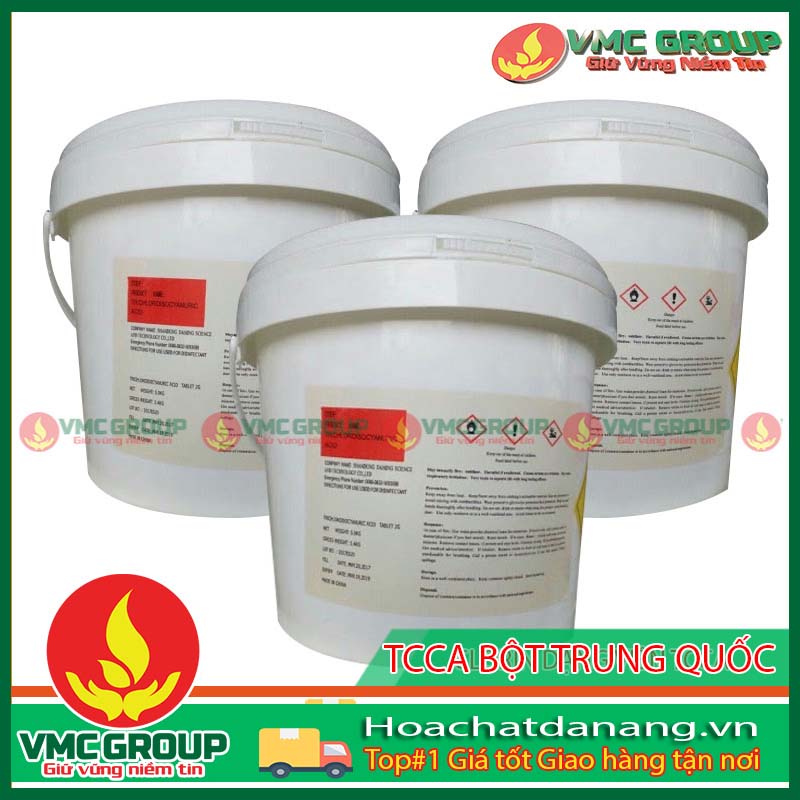 XÔ 5KG TCCA 90% XỬ LÝ HỒ BƠI  DẠNG VIÊN 20G