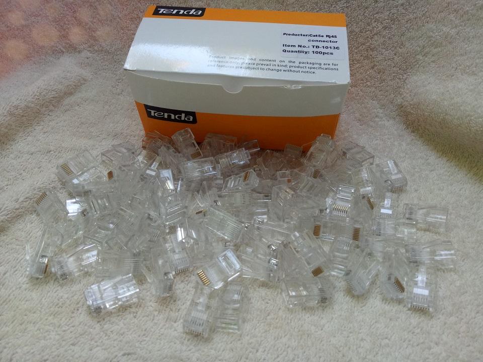 Hộp hạt mạng rj45 cat5e tenda 100 hạt