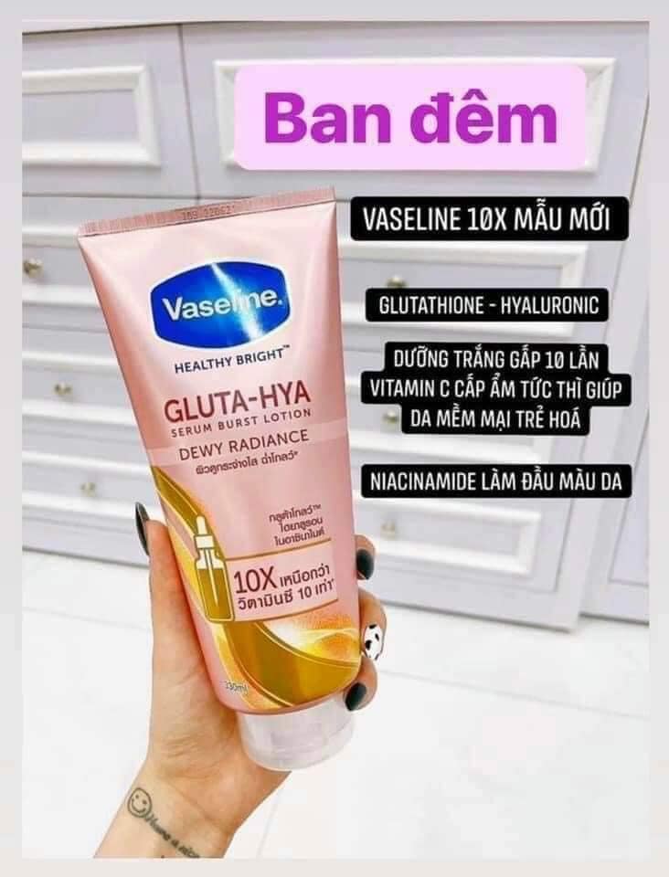 Sữa dưỡng thể ban đêm vaseline tuýp 330ml