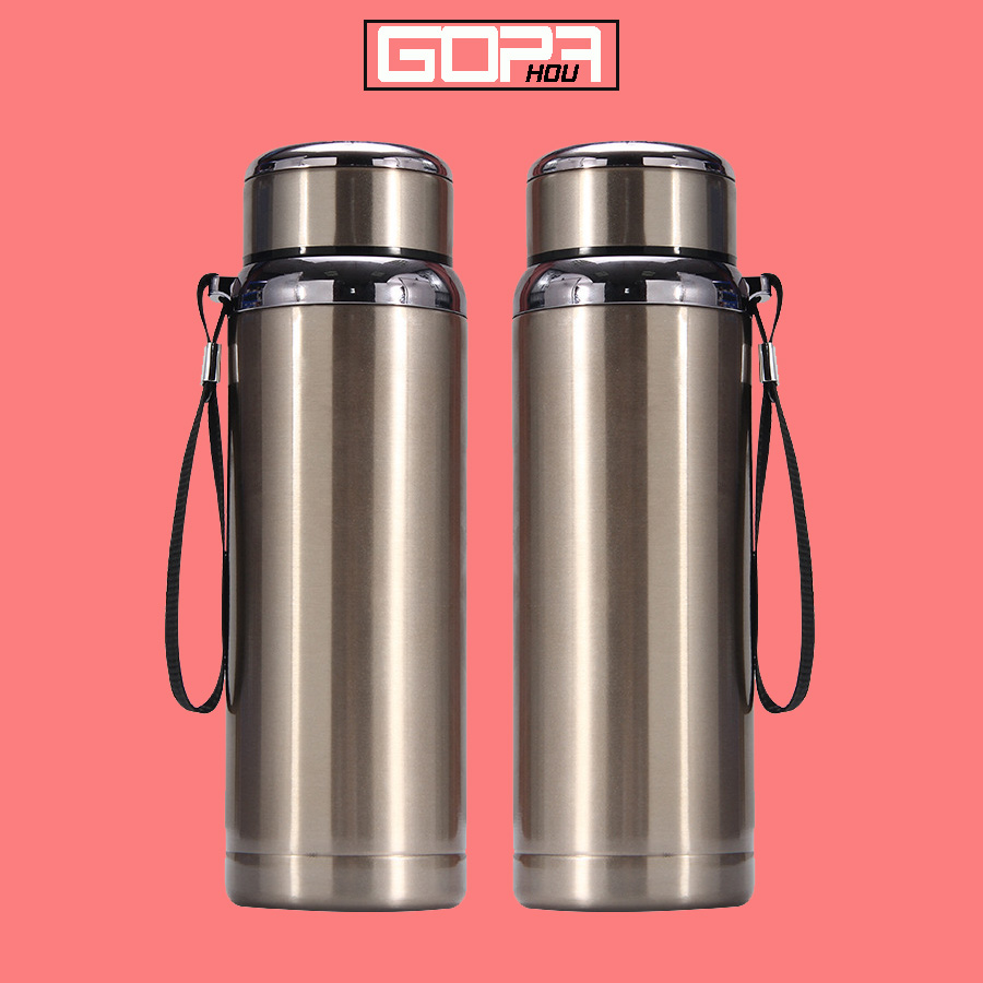 Bình đựng nước giữ nhiệt cute, ấm giữ nhiệt inox 800ml cho học sinh sinh viên