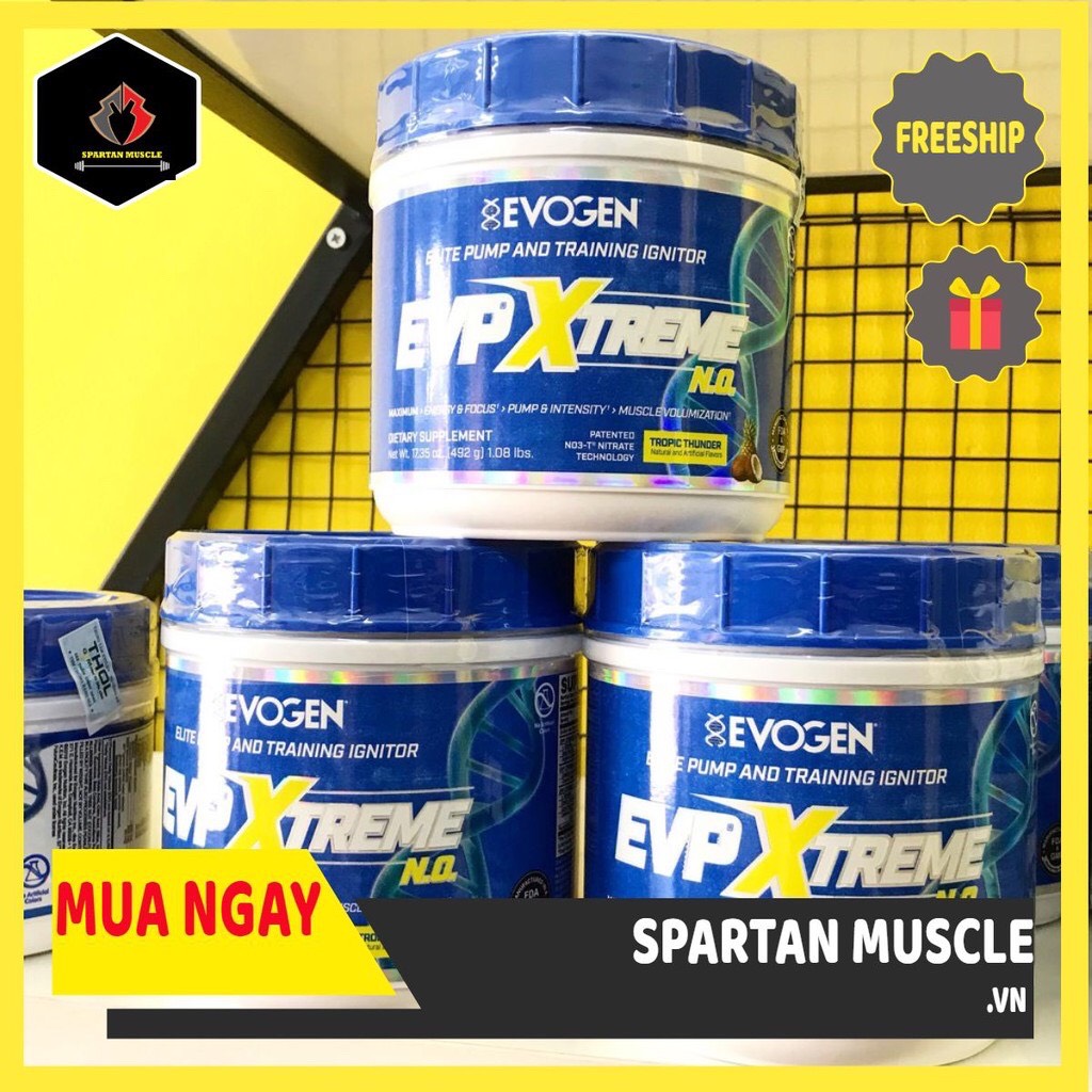[Tặng bình Evogen] Pre-workout EVP XTREME Evogen 40sv Thực Phẩm Hỗ Trợ Năng Lượng Gym - Bột Tăng Sức Mạnh.Pump Cơ Trước Tập VIP Của Nhà Vô Địch Olympia