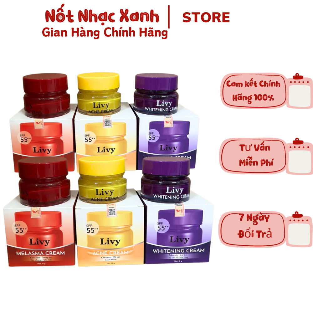 Kem face livy trắng da, giảm nám, giảm mụn