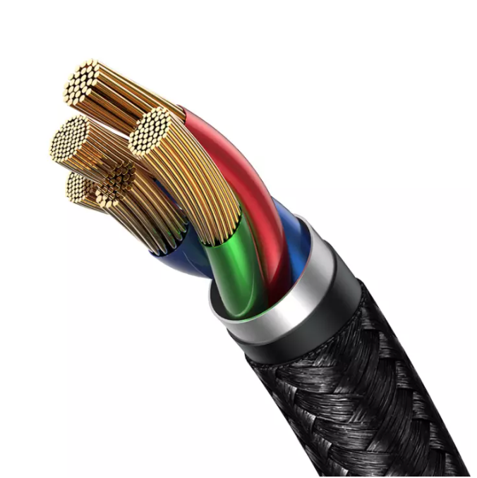 Cáp sạc nhanh Lightning Baseus Cafule USB + Type-C 2-in-1 PD, dual input (USB+Type-C), sạc nhanh 2.4A, công suất 18W, hỗ trợ truyền dữ liệu