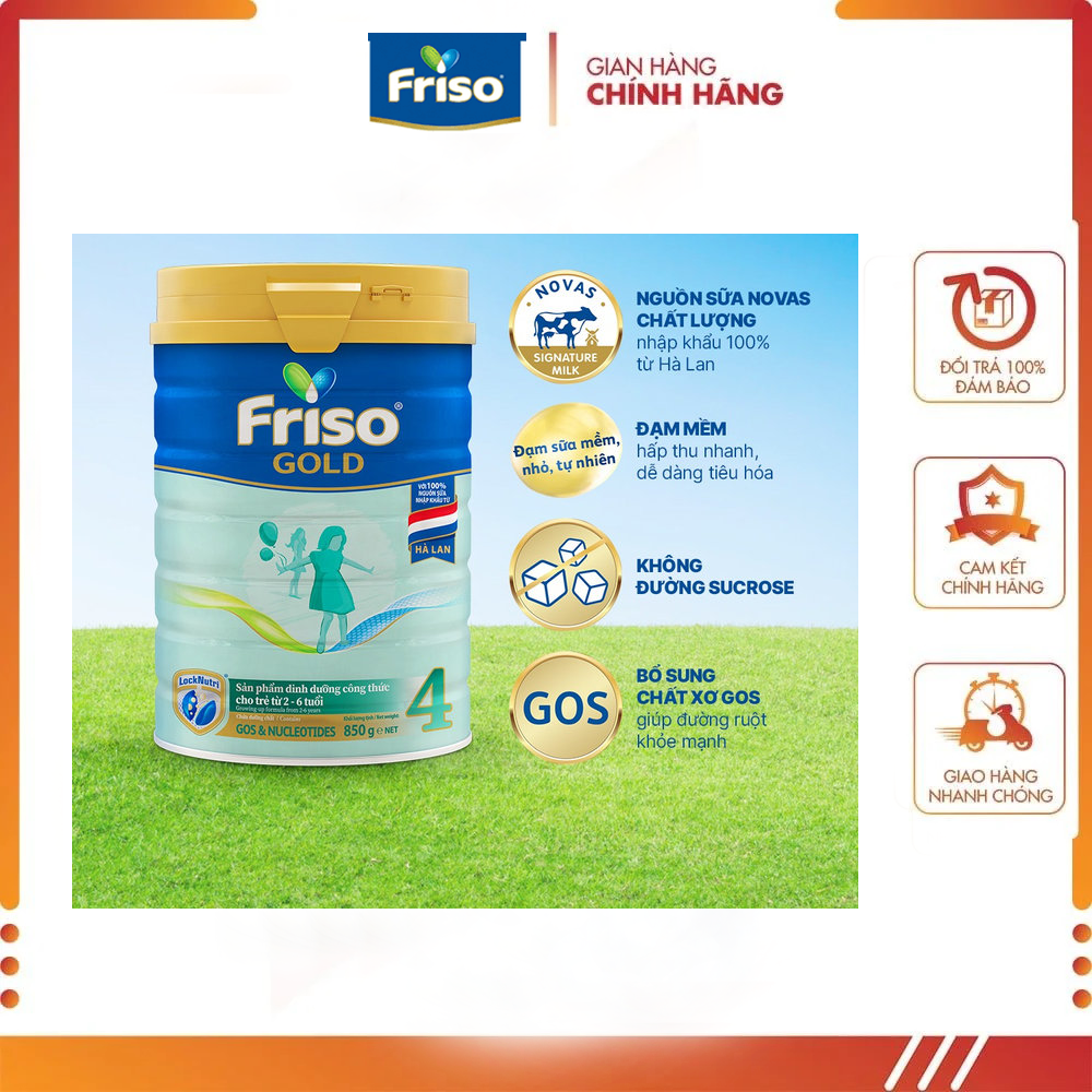 Friso gold 4 850g 2-6 year-old milk powder-Friso Gold-date 2025