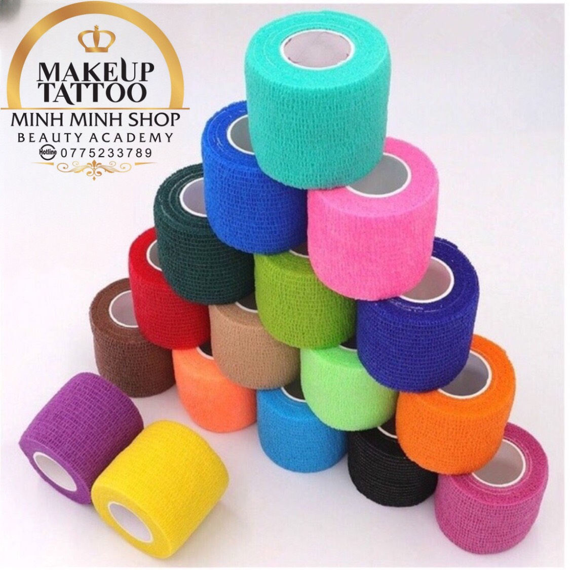 Băng quấn máy băng dính vải quấn cố định máy xăm