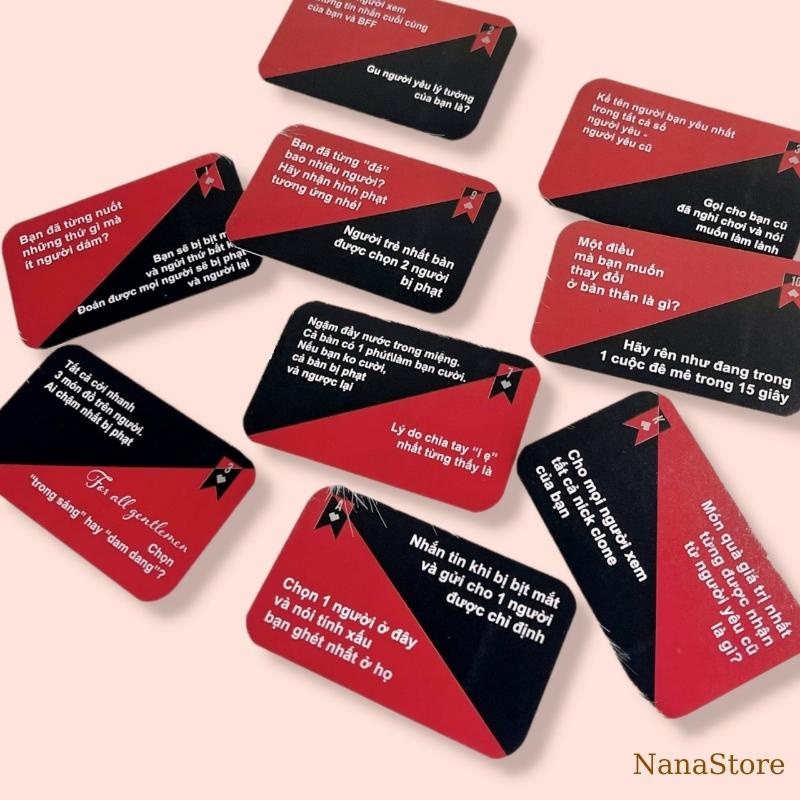 ✿❆ Bộ bài Drinking Game Thách hay thật “Truth or Dare” Thẻ Bài BoardGame