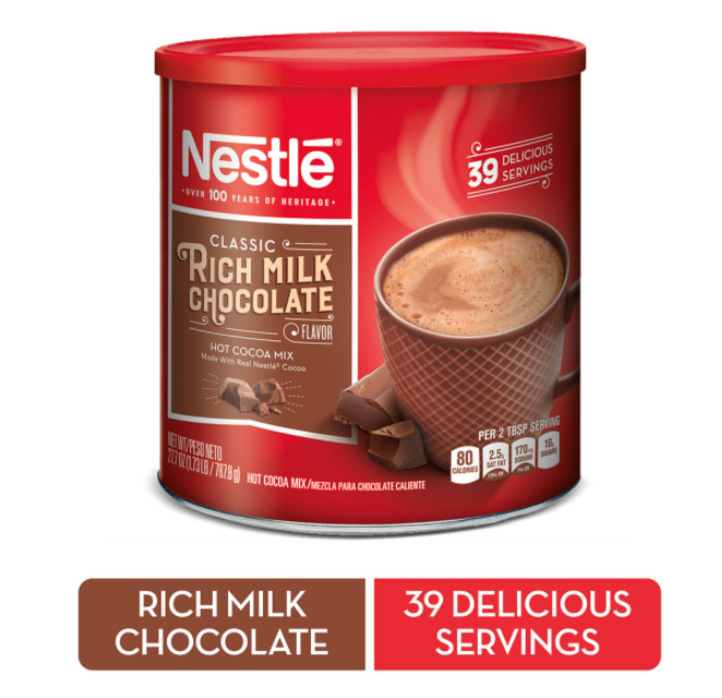 Bột Pha Socola Sữa Nestlé Classic Rich Milk Chocolate Hot Cocoa Mix Hộp