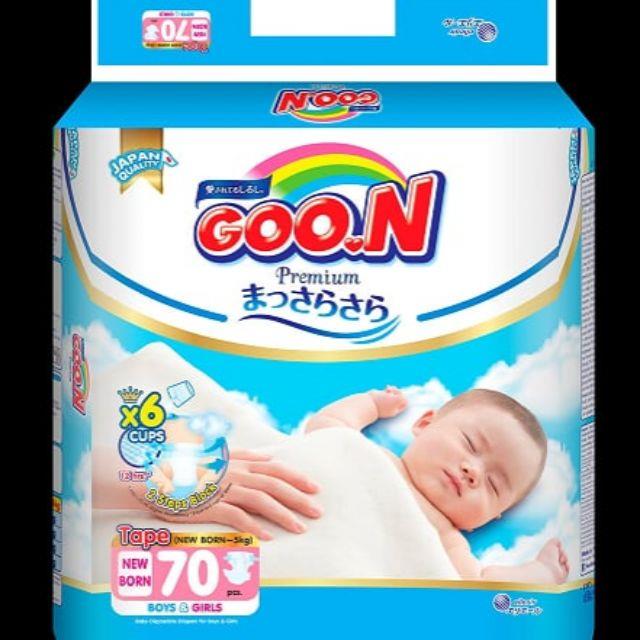 Hot sale bỉm dán/quần goon premium nb70/s64/m60/l50/xl46/l46/xl42/xxl36- hàng cty nk thái lan